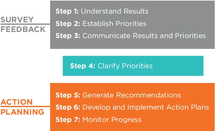 Seven steps for translating your engagement survey into business results